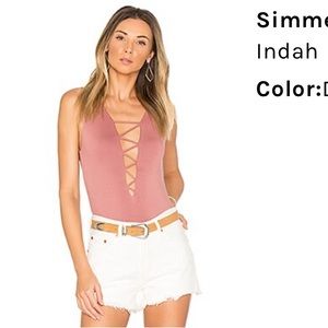 NWTS Indah simmer bodysuit in dusty rose